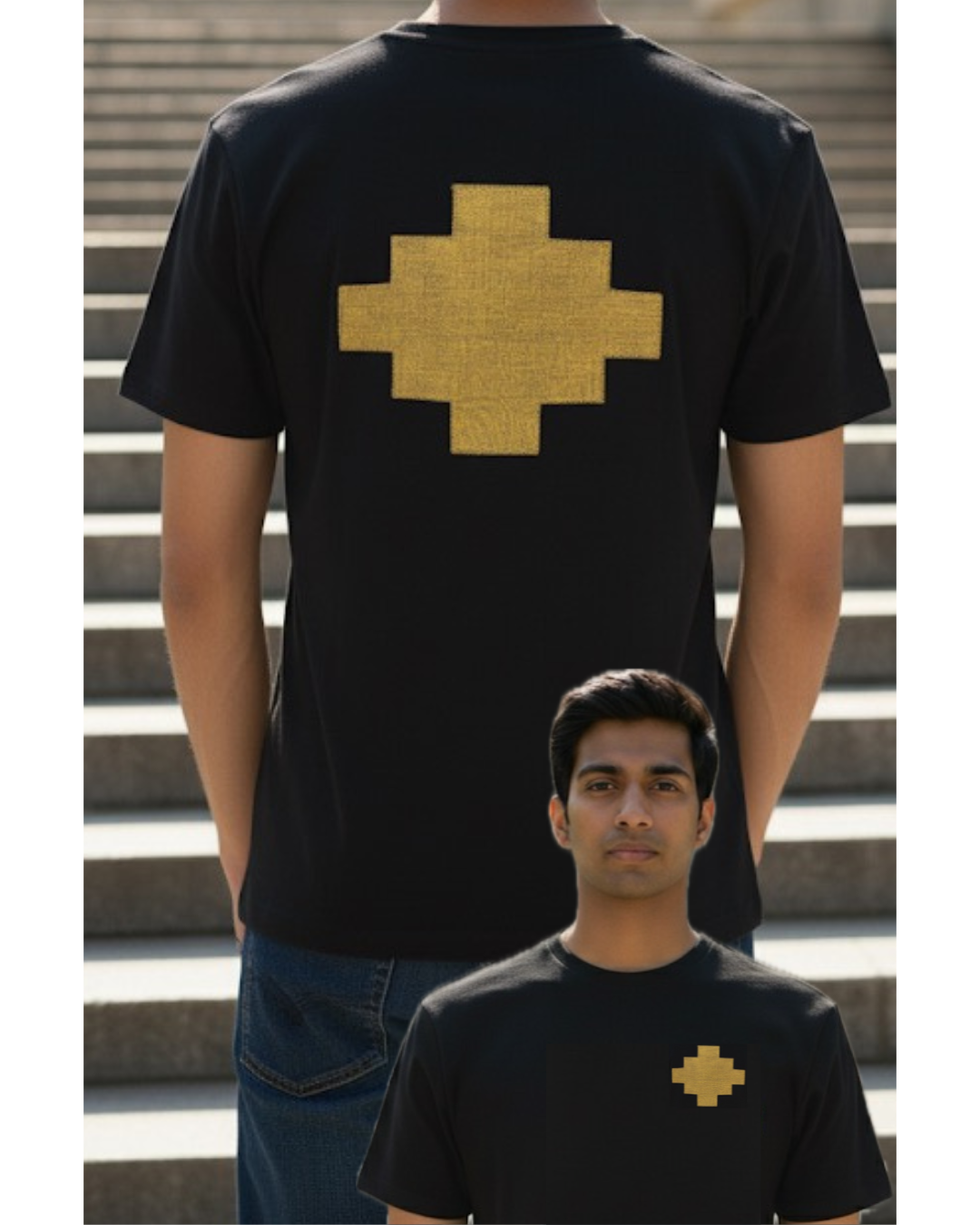 PREORDER Baori Tee Black with Gold